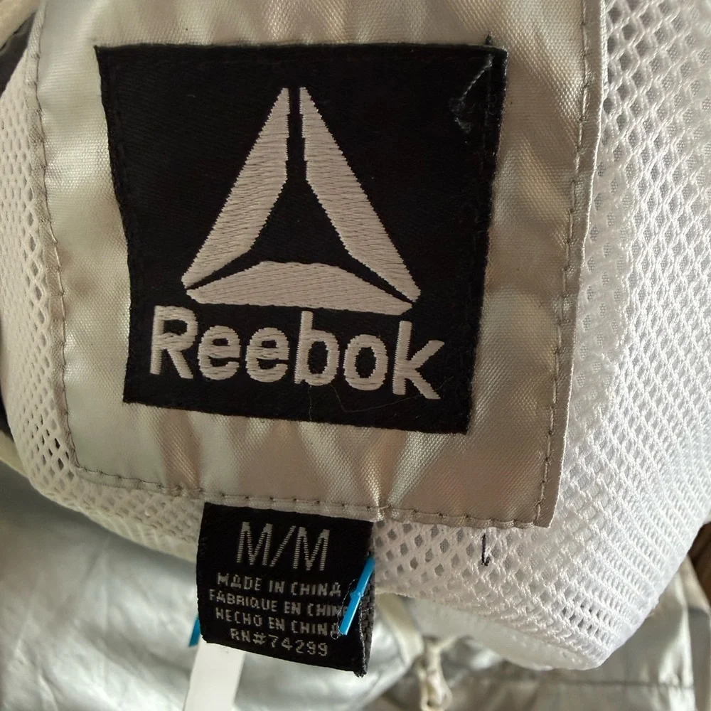 Reebok Metallic Silver Pullover Jacket